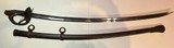Civil War period Model 1860 Light Cavalry Saber with crowned “GG” Solingen import mark and original scabbard - Image 2 of 13