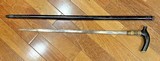 Antique Cane Sword – “INDIA” Marked Blade – Late 19th / Early 20th Century Walking Stick Sword - 1 of 9