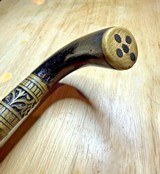 Antique Cane Sword – “INDIA” Marked Blade – Late 19th / Early 20th Century Walking Stick Sword - 7 of 9