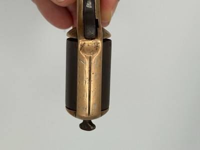 Engraved Antique JAMES REID “My Friend” KNUCKLE DUSTER .22 Caliber Rimfire REVOLVER - Image 6 of 15