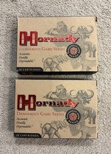 .470 NE, Hornady DGS, 500 GR Solid, two full boxes. - 2 of 2