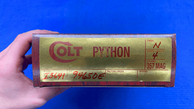 ~1978~ Nickel Colt Python 357 Magnum w/ Box, Paperwork - Image 11 of 11