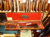 Henry Atkin Top lever hammer shot and ball rifle in its makers case with mold - 10 of 12