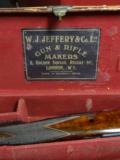 W.J. Jeffery .333 single square bridge with original makers case! - 11 of 11