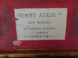 Henry Atkin 12 ga best bar in wood hammer gun in wonderful condition in original O&L case - 10 of 10