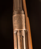 Krieghoff
classic commerical rifle in a great caliber
(35 Whelan) and with excellent game scene engraving - 5 of 6