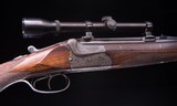 Pre-war Merkel O/U Double Rifle in very nice condition with claw mounts and scope - 9 of 11