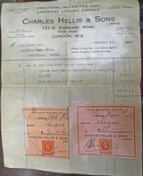 Charles Hellis High Grade Sidelock Original Case and Sales invoice from 1935!
The "Feather Light" Model weighs in at 6 lbs. 2 oz. - 11 of 12