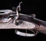 W.C. Scott 20g. Hammer double with unique engraving with dogs! - 9 of 9