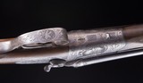 German
hammer Drilling in 16/16 over 9.3x72R rifle ~ Features wonderful game scene engraving - 4 of 15