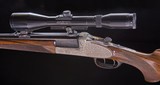 Josef Winlker ~Ferlach, Austria ~ An outstanding Sidelock single shot stalking rifle in a very nice metric caliber - 6 of 12