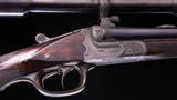 Carl Lewerentz German 9.3x74R per war double rifle with scopes - 3 of 10