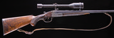 Carl Lewerentz German 9.3x74R per war double rifle with scopes - 2 of 10