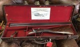 John Dickson Classic Round Action Ejector 12 Bore in its vintage case and ready for the field! - 3 of 11