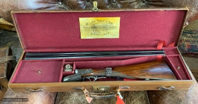 William Powell 12g Sidelock Ejector with original Powell case