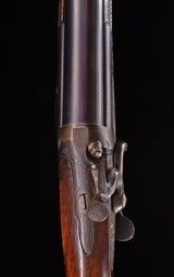 English 28g. hammer gun with very nice sidelever ~ Note it has a 30" nitro proofed barrel! - 4 of 8