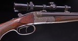 German hammerless double rifle in 9x57R ~ A quality pre WWII double rifle with many nice features - 5 of 9
