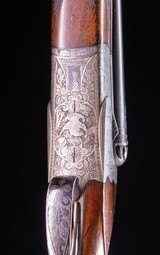 August Jung high quality 16g. scalloped boxlock ~ 2 3/4" chambers and long barrels for a sixteen! - 5 of 8