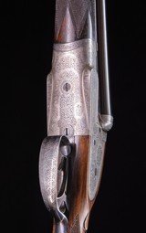 Joseph Lang of London Sidelock with super engraving and wood ~ 2 3/4" nitro proofs and pre 1899 so can ship direct - 5 of 8