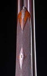 Joseph Lang of London Sidelock with super engraving and wood ~ 2 3/4" nitro proofs and pre 1899 so can ship direct - 7 of 8