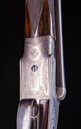 William Powell highest gradesidelock with extremely attractive Fleur De Lis fences - 5 of 7