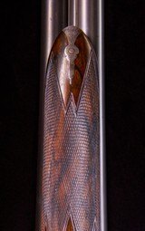 James Purdey bar in wood hammer double from 1883 ~ Sleeved makes this a great "rough shooting" gun. - 7 of 11