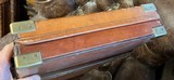 Oak & Leather vintage Purdey pair case in excellent original condition with key - 4 of 6