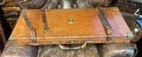 Oak & Leather vintage Purdey pair case in excellent original condition with key - 2 of 6