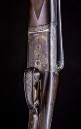 Westley Richards high grade boxlock with game scenes in its makers case @ 1951 ~ 2 3/4" proofed - 6 of 10