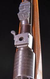 John Rigby & Co .275 from 1934
with original scope and also classic Rigby bolt peep sight - 8 of 10