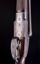 William Powell High grade sidelock with exceptional engraving and wood and comes in the maker\'s case - 4 of 8