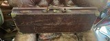 English Leather and brass matched pair case for 28" barrels (could do 29") - 3 of 5