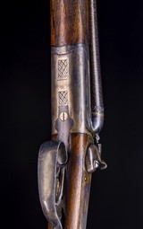 Belgium 28g. hammer gun with no engraving but beautiful Damascus 31.5" barrels - 6 of 8