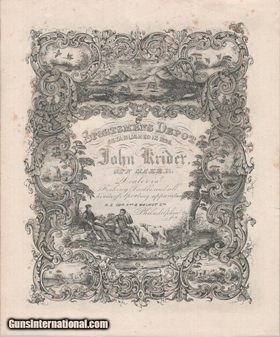 John Krider, Philadelphia, High quality muzzle loading shotgun