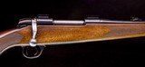 BSA (Stands for Birmingham Small Arms) .243 rifle with full length stock and cool Schnable - 3 of 8