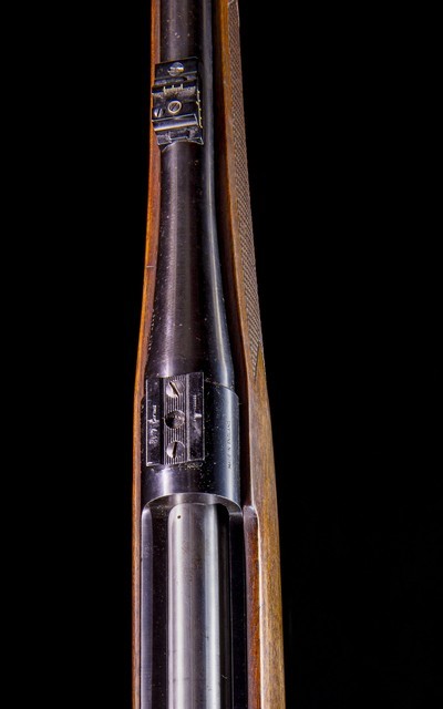 BSA (Stands for Birmingham Small Arms) .243 rifle with full length stock and cool Schnable - Image 6 of 8
