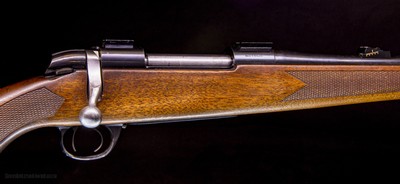BSA (Stands for Birmingham Small Arms) .243 rifle with full length stock and cool Schnable - Image 3 of 8