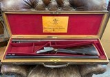 Stephen Grant & Sons BEST sidelock from 1906 in a lovely vintage oak and leather two barrel set case - 9 of 10
