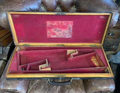 Classy Oak and Leather Pair Case