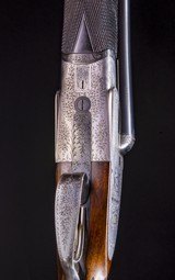 W.J. Jeffrey Sidelock with super engraving and wood and dimensions for many - 6 of 8