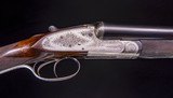 W.J. Jeffrey Sidelock with super engraving and wood and dimensions for many - 4 of 8