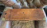 Rare Springer Double Rifle Oak and Leather Case - 2 of 3