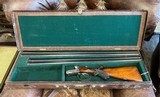 German Double Two Barrel (Krupp) set from Kiess & Co. of Suhl ~ Original 32" barrels and a later set of 29.5" set - 11 of 12