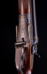 Joseph Lang & Son 40 Pall Mall Cross Cockspur St. London Live Pigeon gun with a sidelever ~ Elegantly Restored and 2 3/4 Nitro proofed - 9 of 12