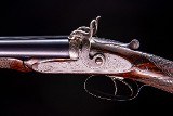 Westley Richards bar in wood high grade hammer double from 1871 - 5 of 7
