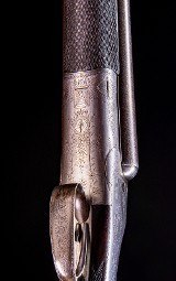 12 Gauge John Blanch & Sons made in 1880 with great Damascus barrels - 6 of 8