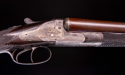 Murray & Co. sidelock Damascus from the 1880\'s ~ No cast so great for a right or left handed shot - Image 4 of 8