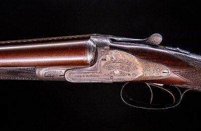 Murray & Co. sidelock Damascus from the 1880\'s ~ No cast so great for a right or left handed shot - Image 5 of 8