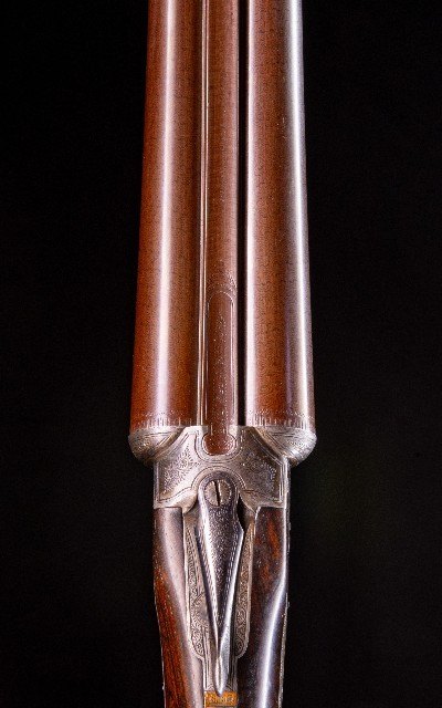 Murray & Co. sidelock Damascus from the 1880\'s ~ No cast so great for a right or left handed shot - Image 3 of 8