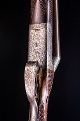 William McCall & Co ~ An outstanding Scottish shotgun with excellent wood and engraving and Nitro proofed Damascus barrels - 6 of 10